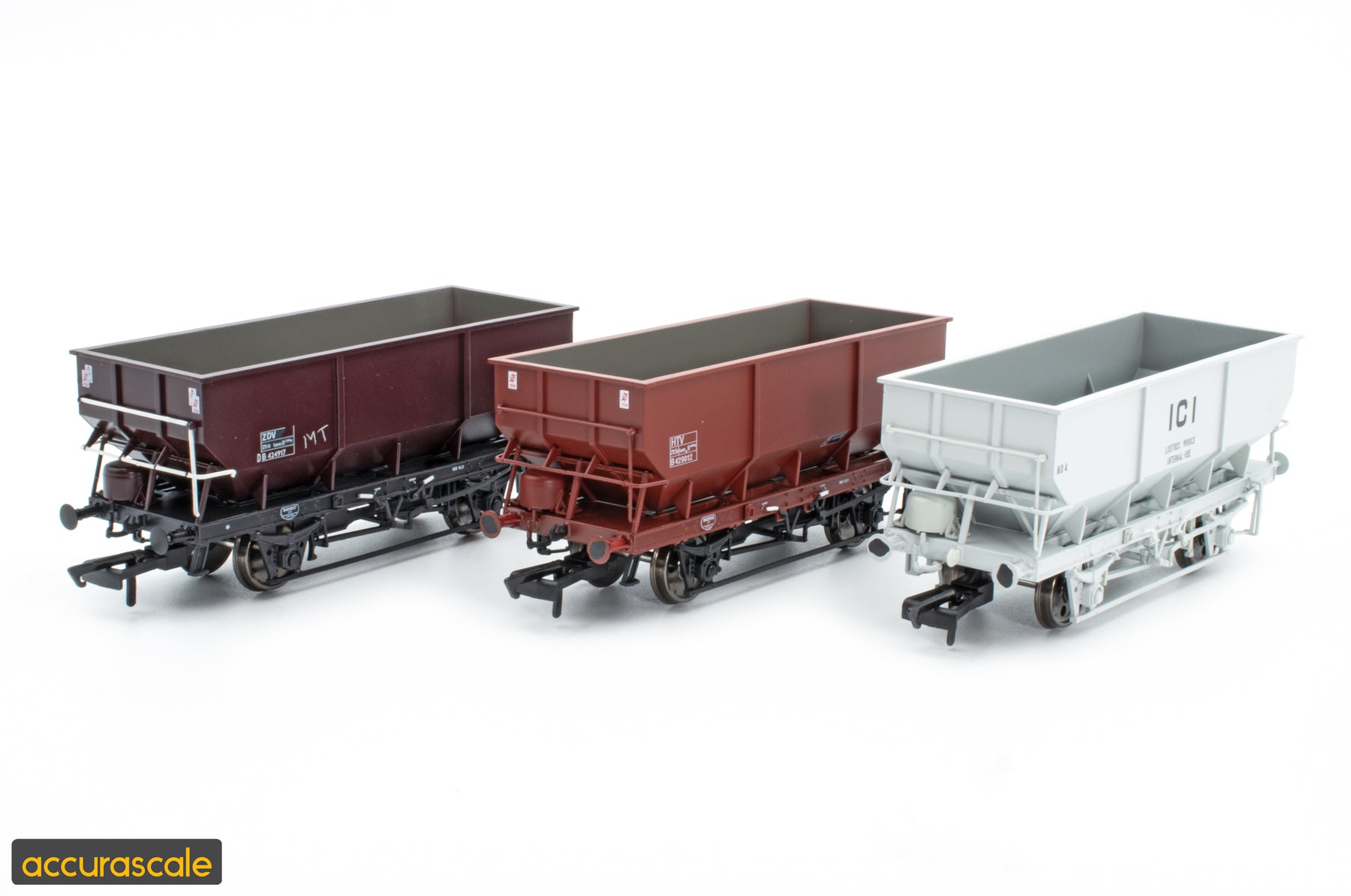 New Accurascale Exclusives - ICI and ZDV Engineers 21 Ton Hopper Packs