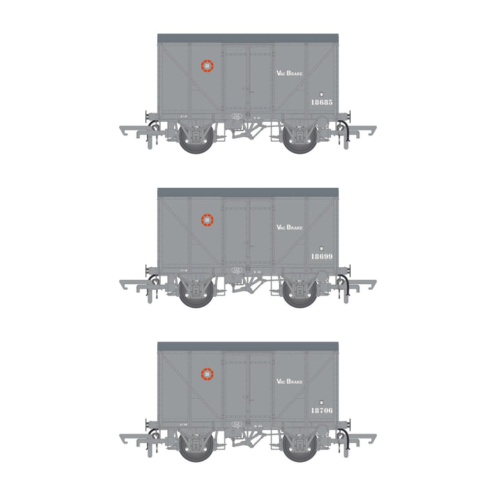 CIE Bulleid H Van - Grey (CIE roundel era) - vacuum fitted - Pack 1