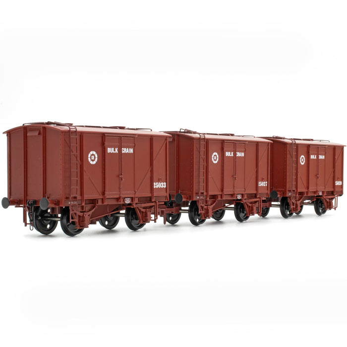 CIE Bulleid Bulk Grain Wagon - Brown (CIE Roundel era) - Pack 1