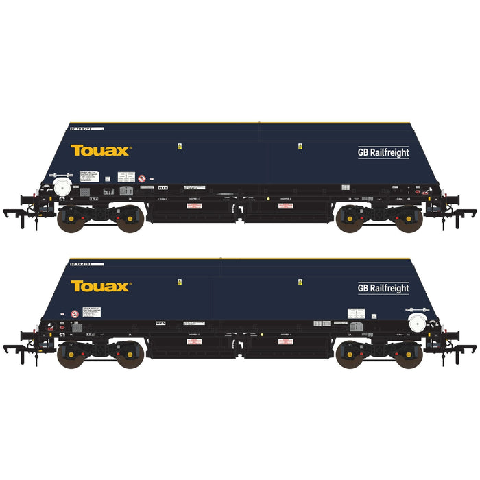 Cutdown HYA -  Blue/Black with Touax/GB Railfreight branding  (Pack 3)